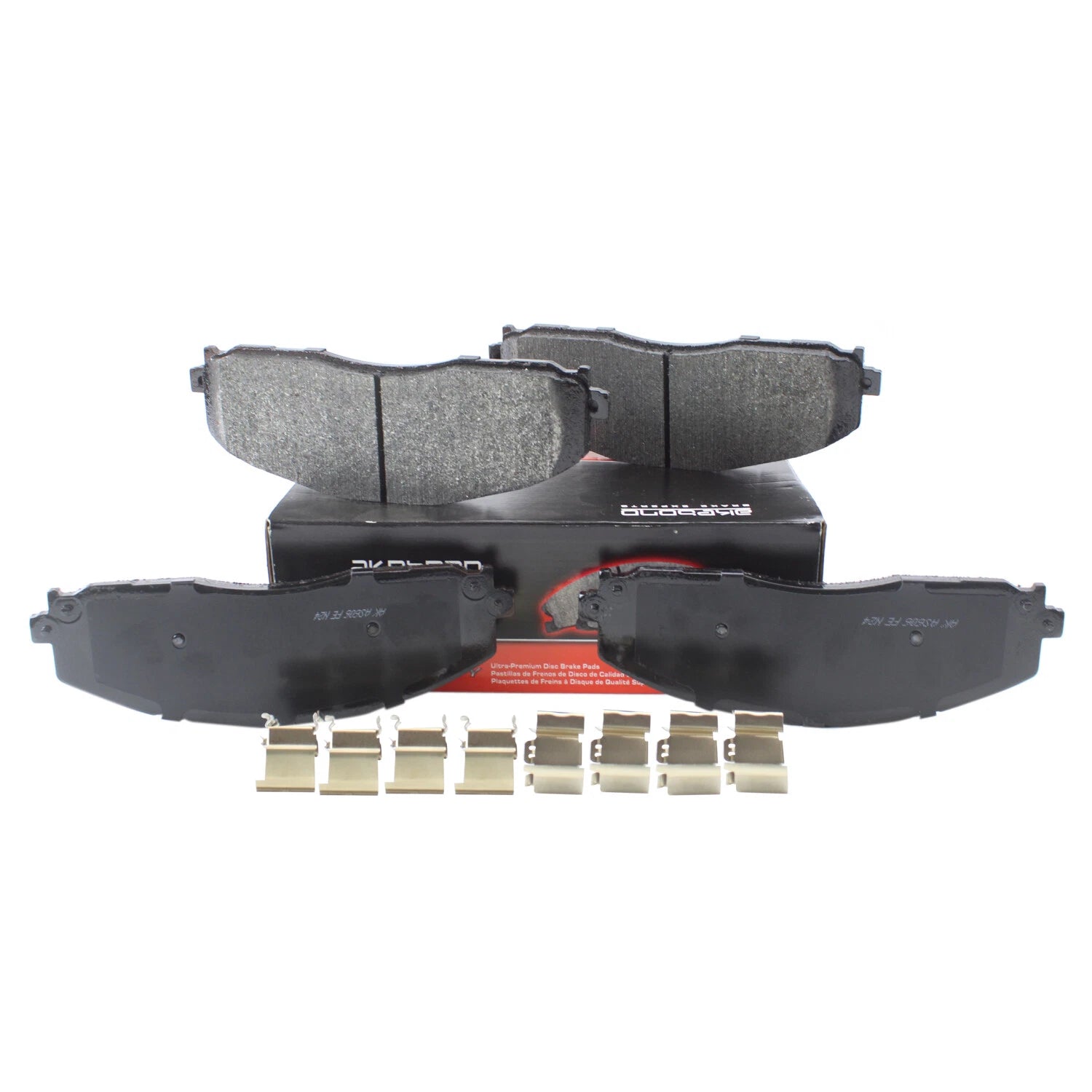 Set of 4 Akebono Severe Duty Front Disc Brake Pads for Ford F-250 F-350 (2005–2023)