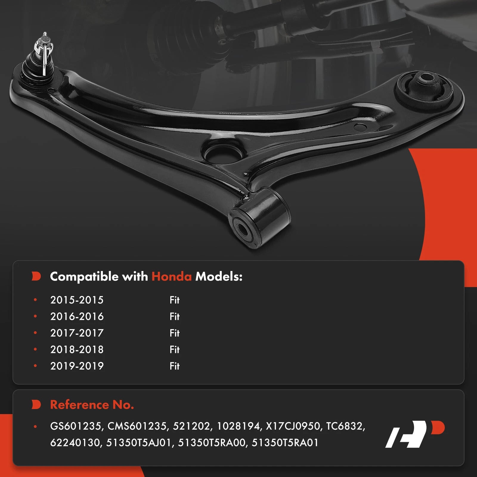 Front Right Lower Control Arm with Ball Joint for Honda Fit (2007-2019)