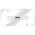 Chrome Name on Chrome License Plate - Officially Licensed for Jeep
