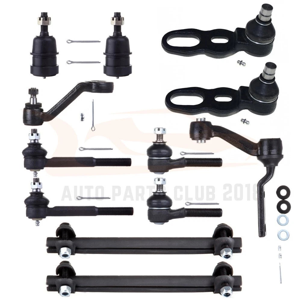 Set of 12 Front Ball Joints and Tie Rods for Lincoln Town Car (1991–1994)