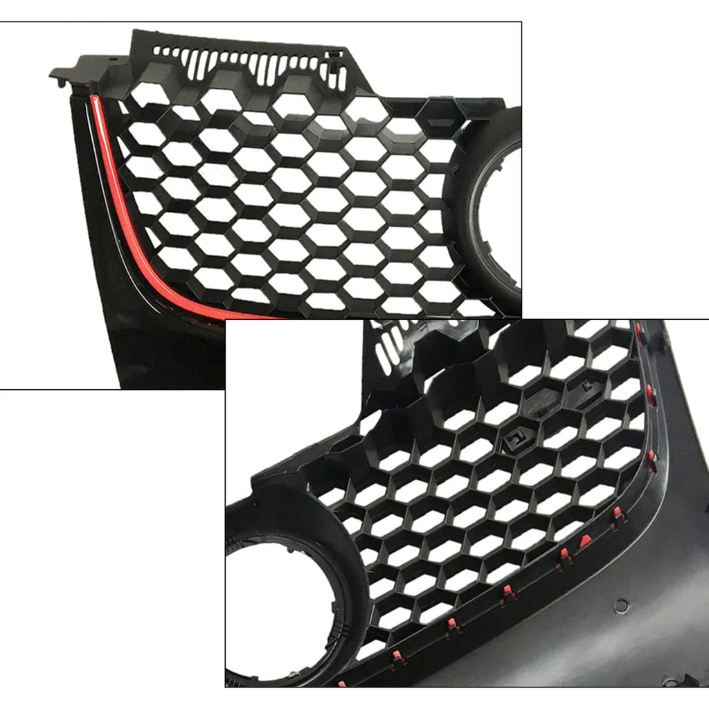 Front Upper Bumper Mesh Grille for Volkswagen GTI Jetta (2006-2009)