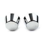 Front Axle Cap Nut Covers for Harley Sportster Dyna Road Glide King FLSTC (Chrome)