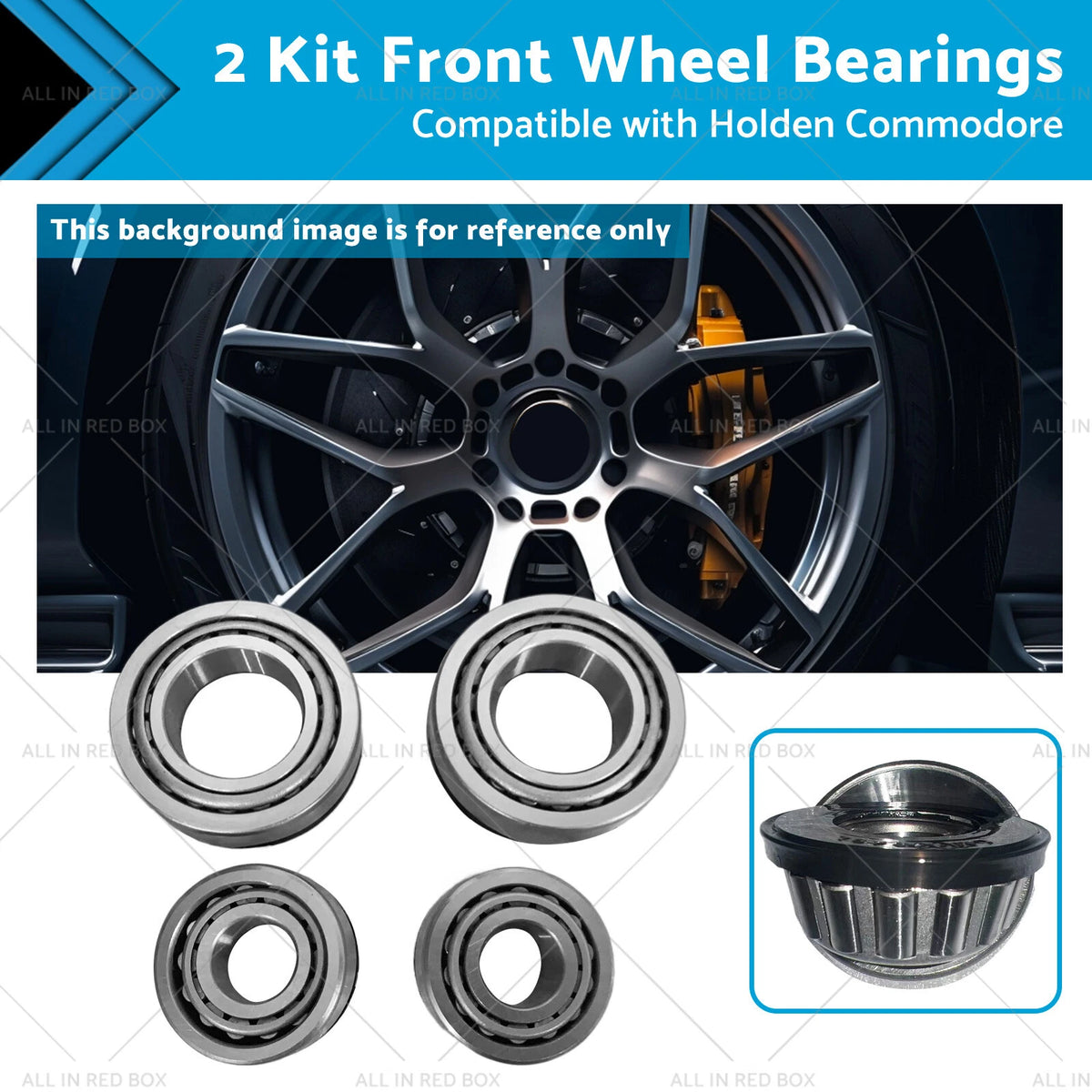 2 Kit Front Wheel Bearings for Holden Commodore HQ-WB VB VC VH VK VL VN