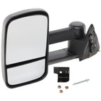 Power Mirrors for Chevy C1500 (1988–1999) Telescopic Dual Glass Black