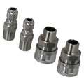 Set of 4 Quick Connect Adapters for Pressure Washer Pump Hose (NPT 3/8")