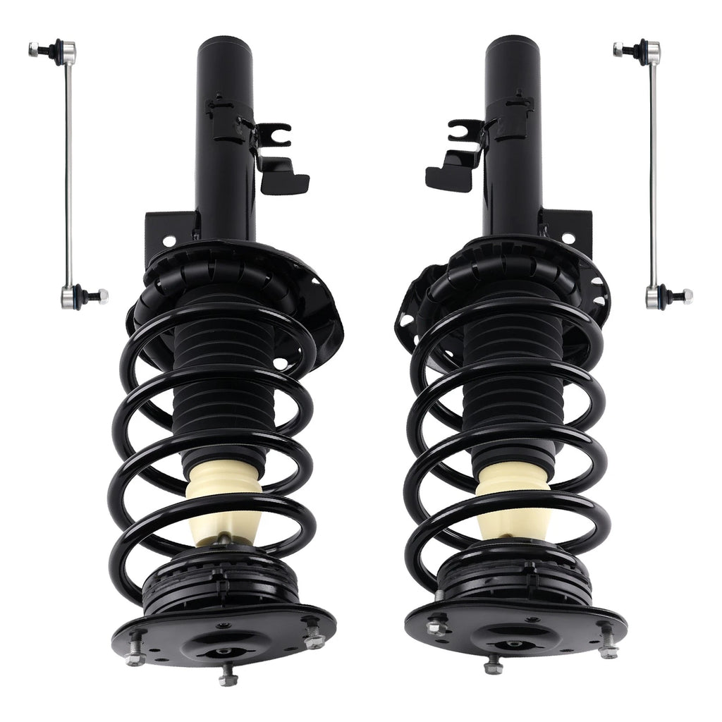 Front Struts w/ Coil Springs & Sway Bar Links Kit for Volvo S80 XC70 (1999–2006)
