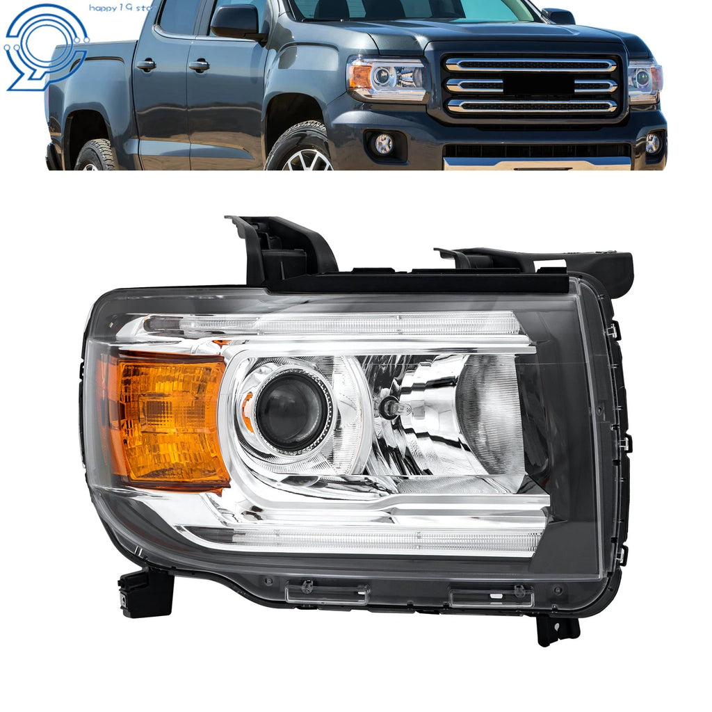 1PC Right Projector Headlight with LED DRL for GMC Canyon (2015–2022)