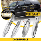 Set of 4 Chrome Exterior Door Handles for Chevrolet Silverado 1500 (2007–2013)