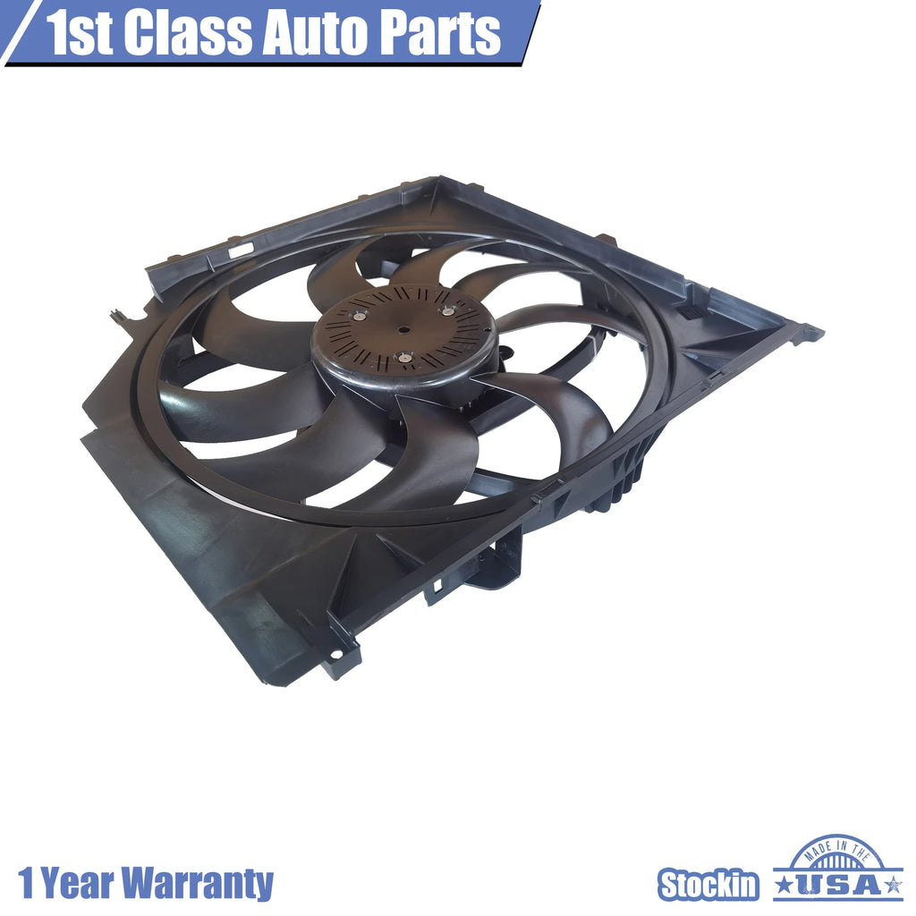Dual Radiator and Condenser Fan Assembly for BMW X3 (2004–2010)