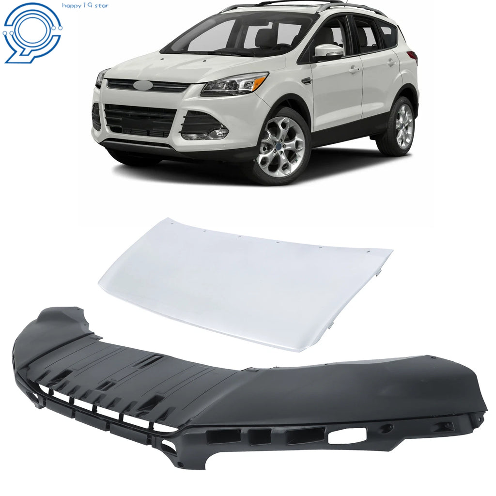 Front Bumper Lower Valance for Ford Escape (2013–2016) Black Painted