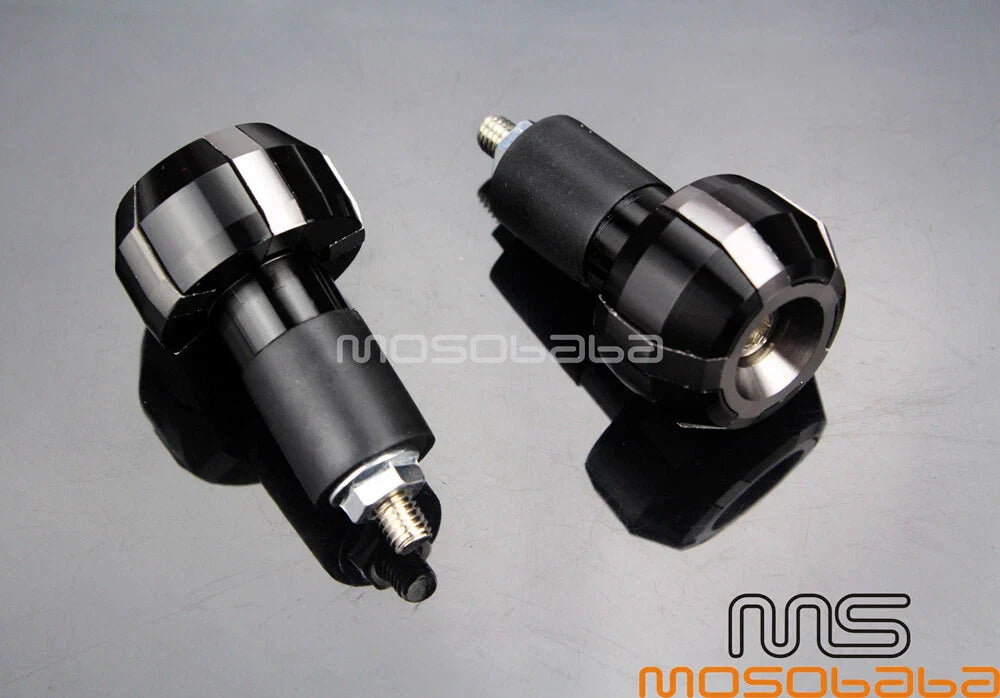7/8" Titanium Handle Grips Bar Ends for Honda Suzuki Yamaha BMW Ducati