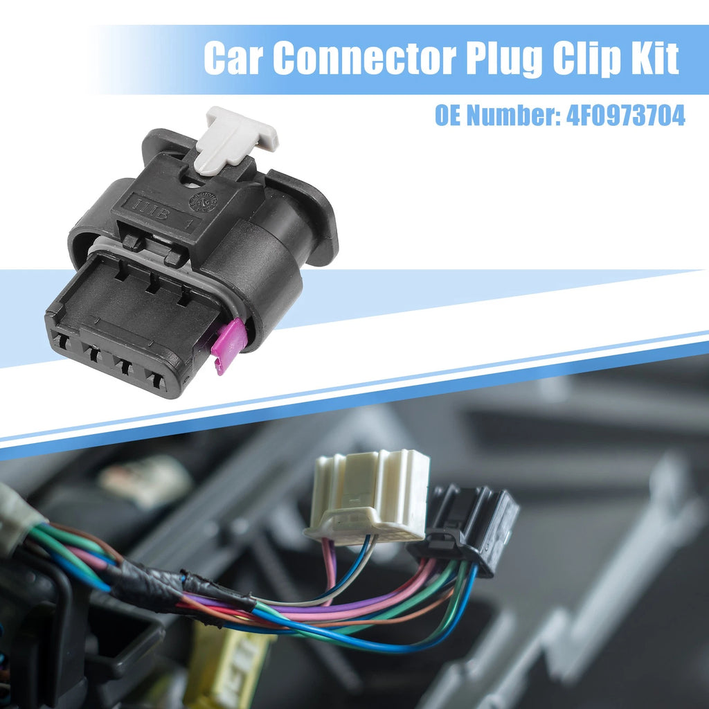 4 Way Map Sensor Connector Set for VW Audi (No.4F0973704)