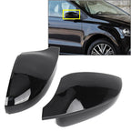 Glossy Black Door Wing Mirror Cover Caps for VW Polo (2011–2023)