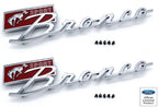 Fender Emblems Red Fill Replacement for 1967–1977 Ford Bronco