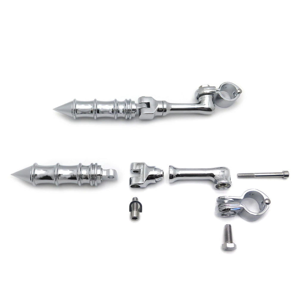 Highway Foot Pegs for Harley Touring (1 1/4" Engine Guard Mount Clamp)