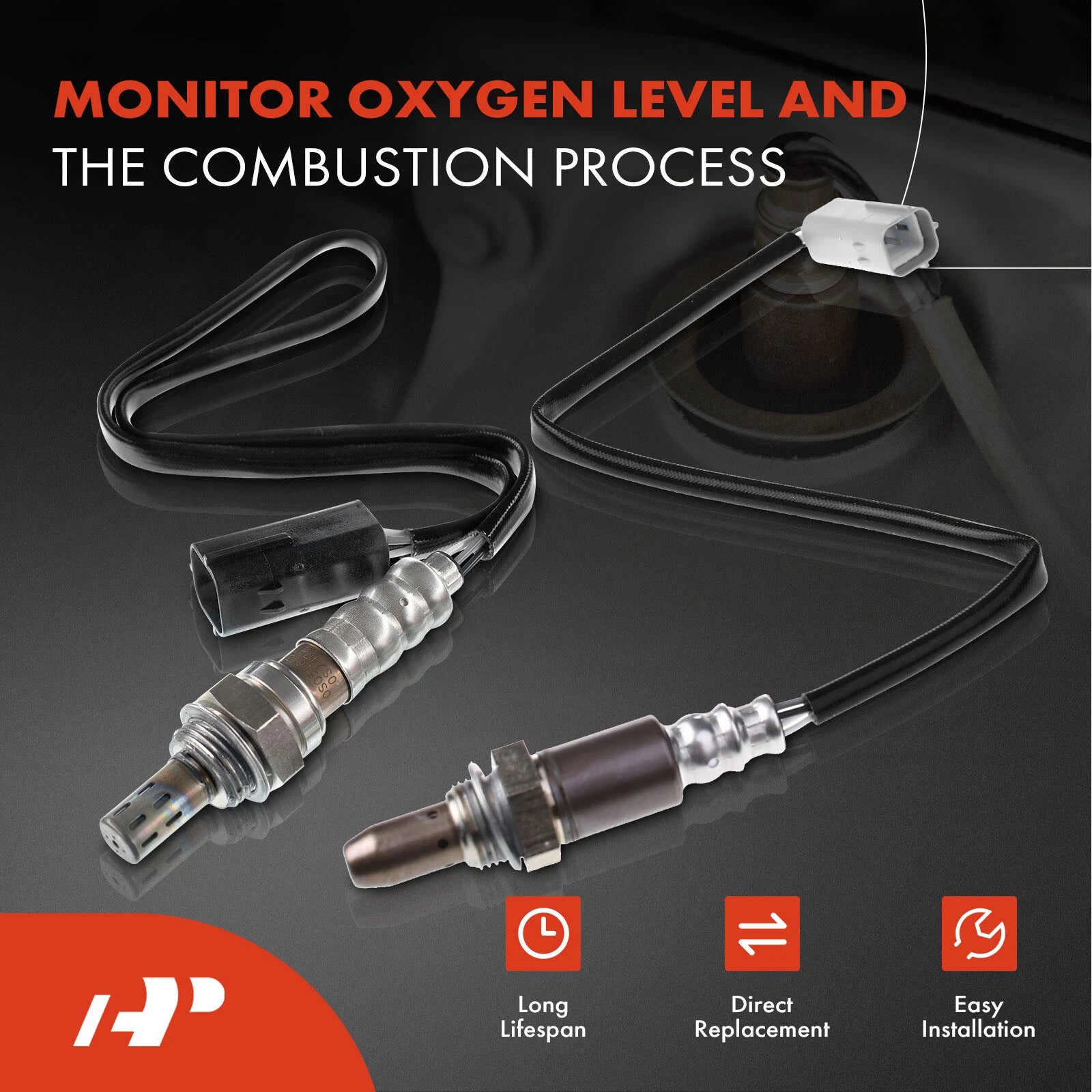 2X O2 Oxygen Sensors for Nissan Rogue (2010-2019)