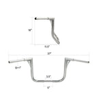 1-1/4" 18" Ape Hanger Handlebar for Harley Electra Glide (2000–2023)