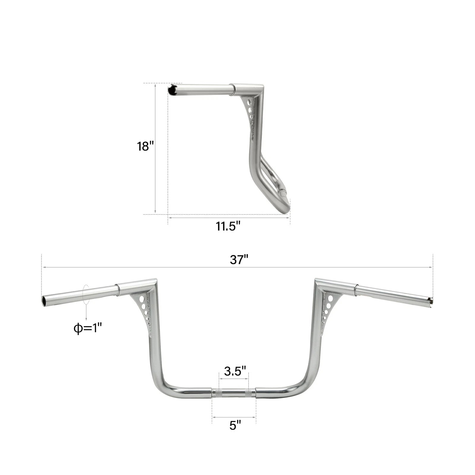 1-1/4" 18" Ape Hanger Handlebar for Harley Electra Glide (2000–2023)