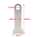 Universal Motorcycle Helmet D-Ring Steel Lock Extensions for Scooter Biker