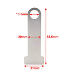 Universal Motorcycle Helmet D-Ring Steel Lock Extensions for Scooter Biker