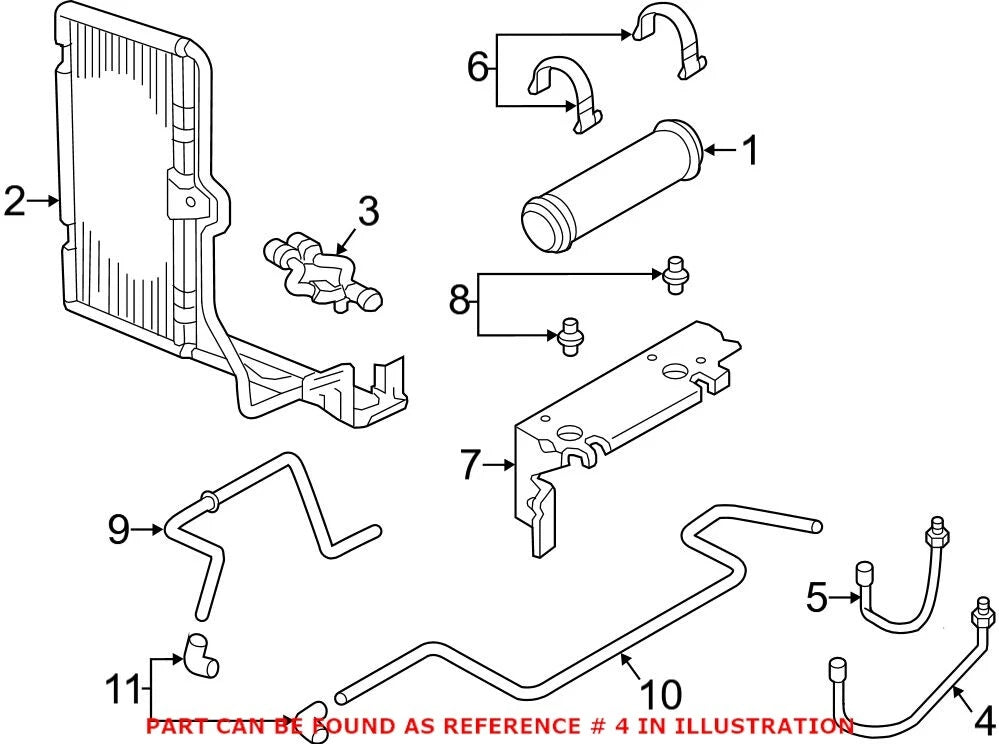 Automatic Engine Oil Cooler Tube Hose for Ram 2500 3500 (1998–2002)
