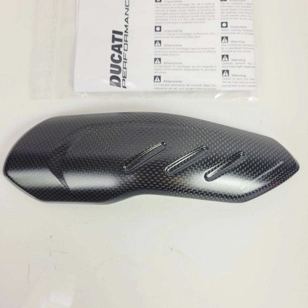Genuine Ducati Carbon Heat Guard for Hypermotard 698 (2024–2026) 96981761AA