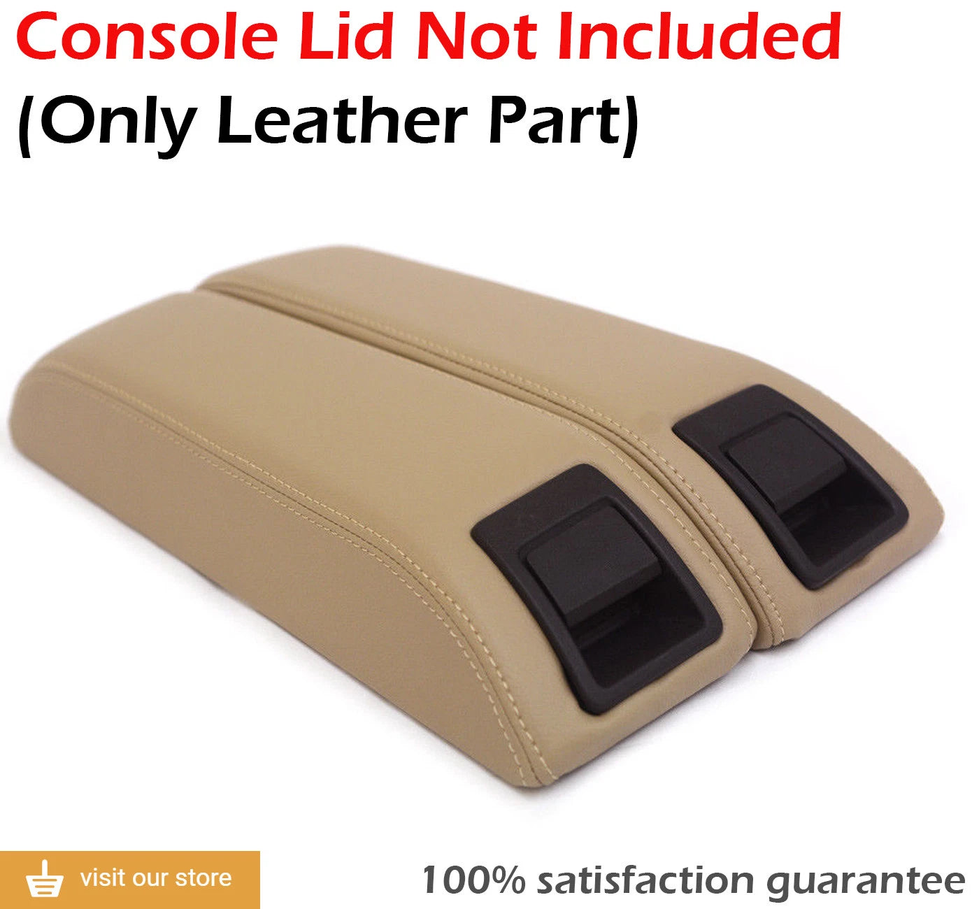Leather Synthetic Center Console Armrest Cover for Lincoln MKX (2011–2015)