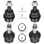 Set of 2 Front Upper and Lower Ball Joints for Jeep Grand Cherokee Wrangler (2007–2018)
