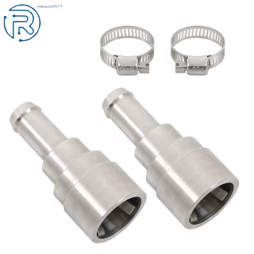 2X Heater Core Coolant Hose Connectors for Chevrolet Silverado Tahoe (1998–2014)