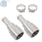 2X Heater Core Coolant Hose Connectors for Chevrolet Silverado Tahoe (1998–2014)