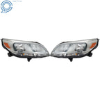 Set of 2 Headlight Lenses for Chevrolet Malibu (2013–2016)