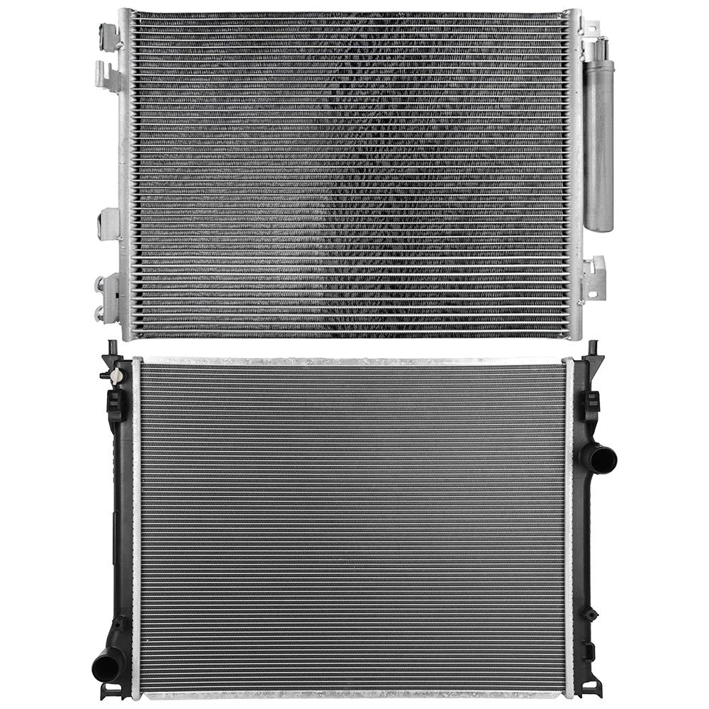 Aluminum Radiator & A/C Condenser for Chrysler 300 Dodge Challenger (2011–2019)