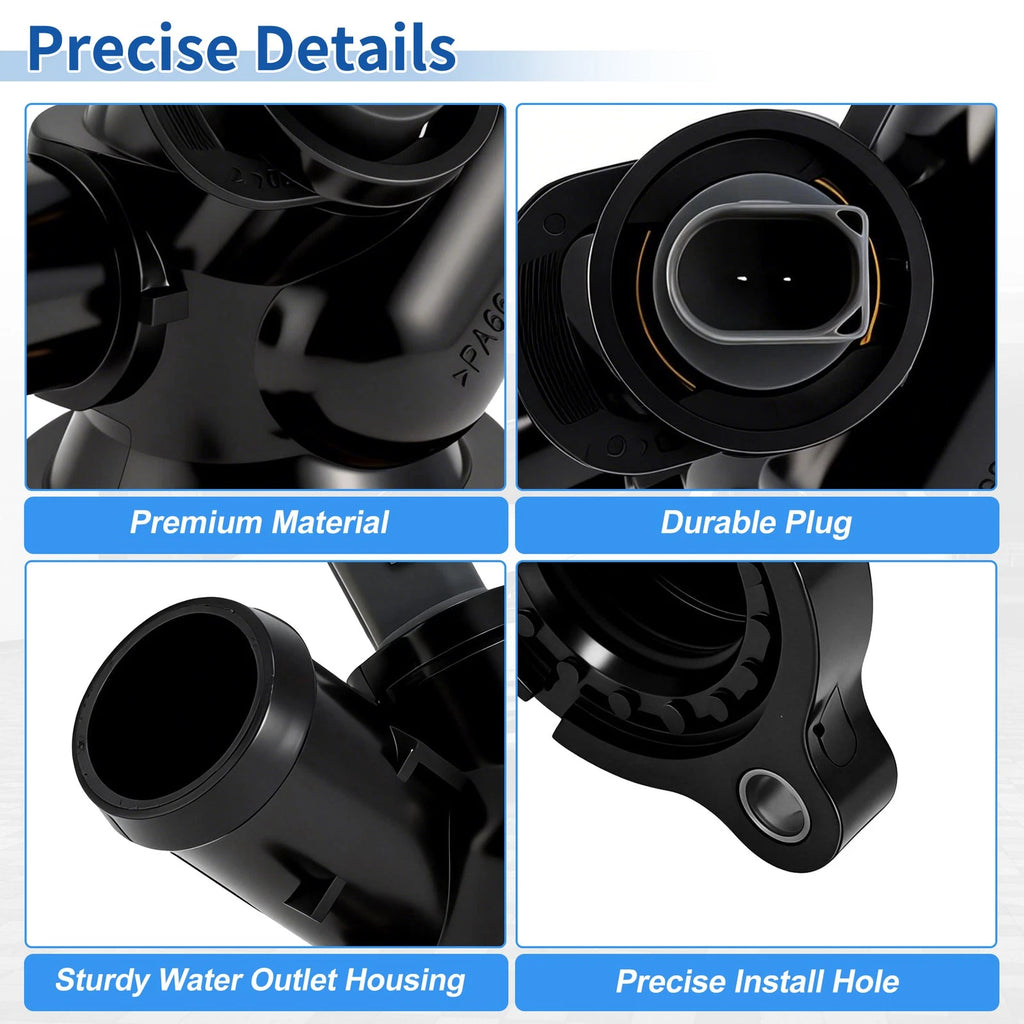 Engine Coolant Thermostat Housing Assembly for VW Beetle Golf Jetta Passat Rabbit (2006–2010)