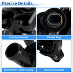 Engine Coolant Thermostat Housing Assembly for VW Beetle Golf Jetta Passat Rabbit (2006–2010)