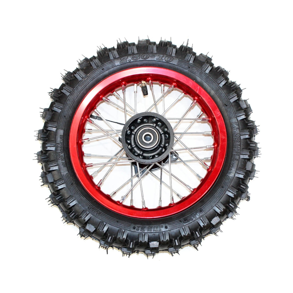 2.50-10 Front Wheel Rim Knobby Tire for PIT PRO Trail Dirt Bike