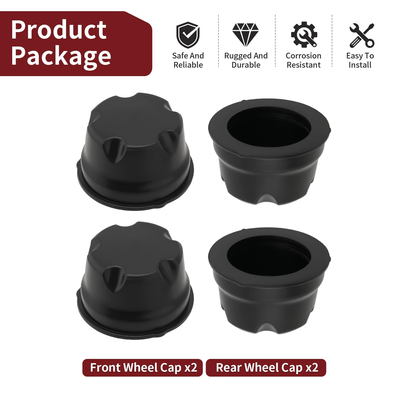 Front Rear Wheel Cap for Suzuki QuadRunner 500 LTF500F (1998-2002)