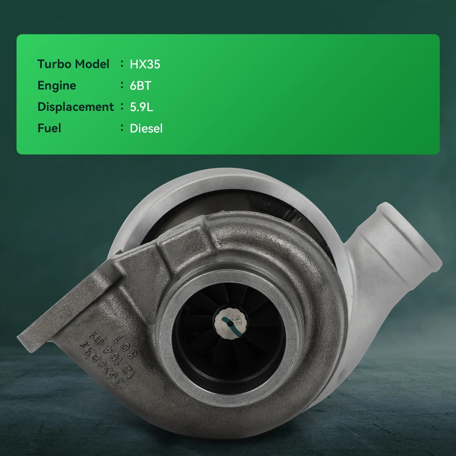 HX35 Turbo for Cummins 6BT (1995–2008) 5.9L Diesel