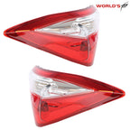 Set of 2 Outer Tail Lights for Toyota Corolla (2014–2016) Red Clear