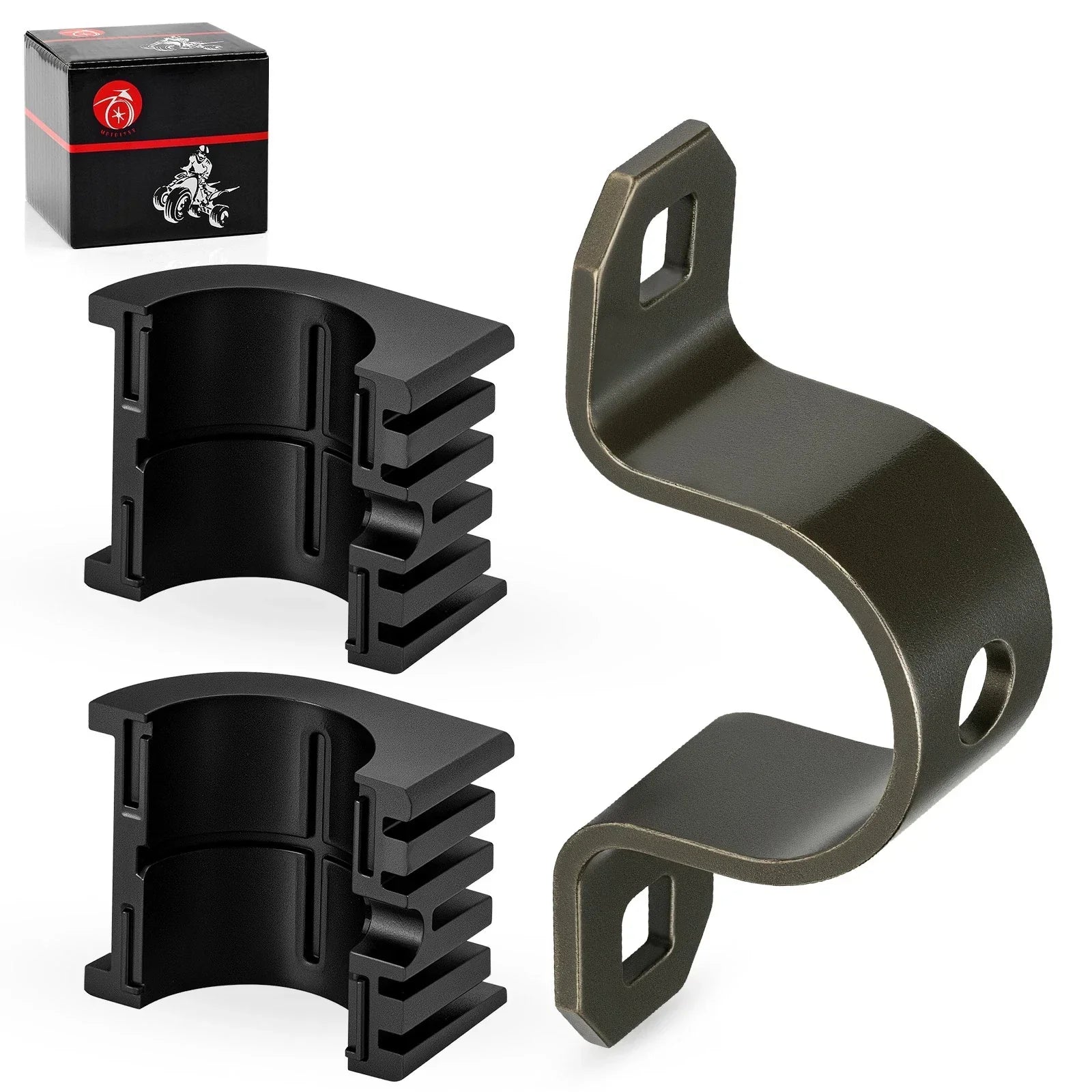 2 x Upper Steering Bushing + Bracket for Polaris Trail Blazer 250/330/400 (1999–2005)