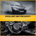 2X Non-Slip Steering Wheel Booster Cover for Universal Fit (Carbon Fiber)