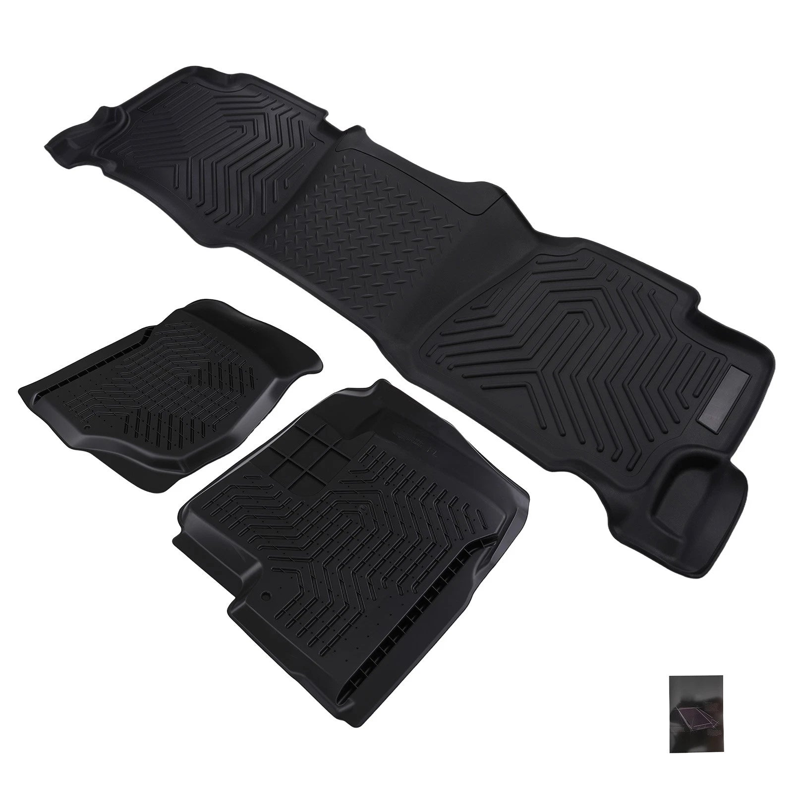 TPE Floor Mat for GMC Sierra 1500/3500 HD Crew Cab (2007–2014)