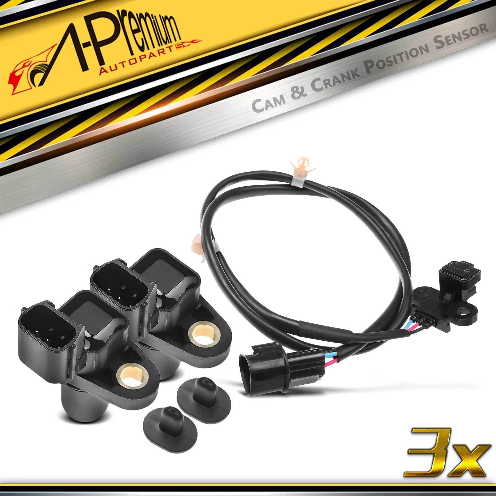 2X Camshaft & Crankshaft Position Sensors for Mitsubishi Montero