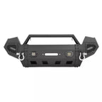 Black Steel Front/Rear Bumper with LED Lights for Toyota Tacoma (2016–2023)