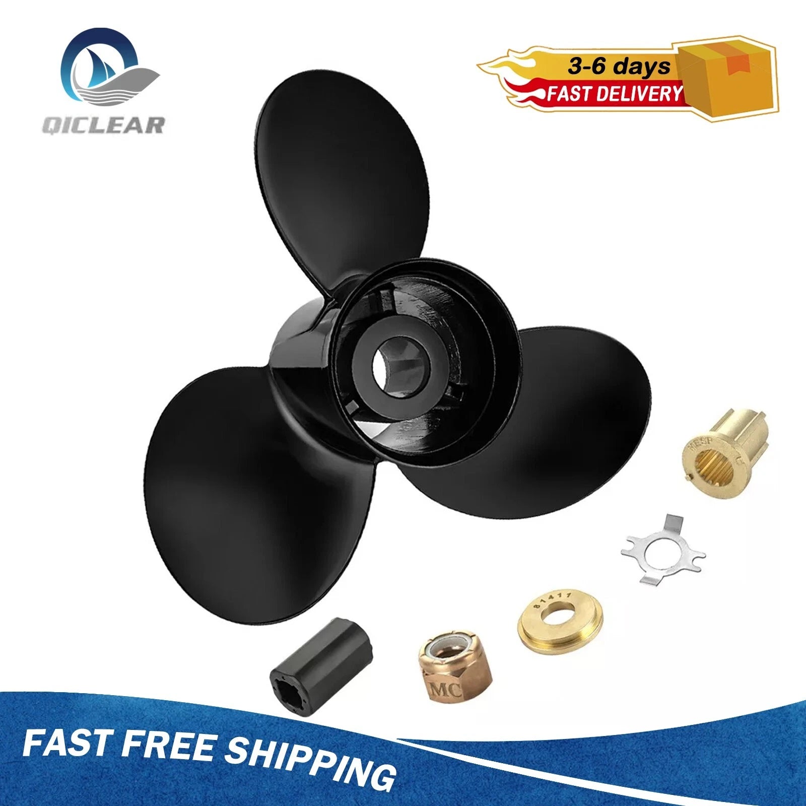 14 x 23 Outboard Boat Propeller for Mercury 150-300HP (48-832834A45)