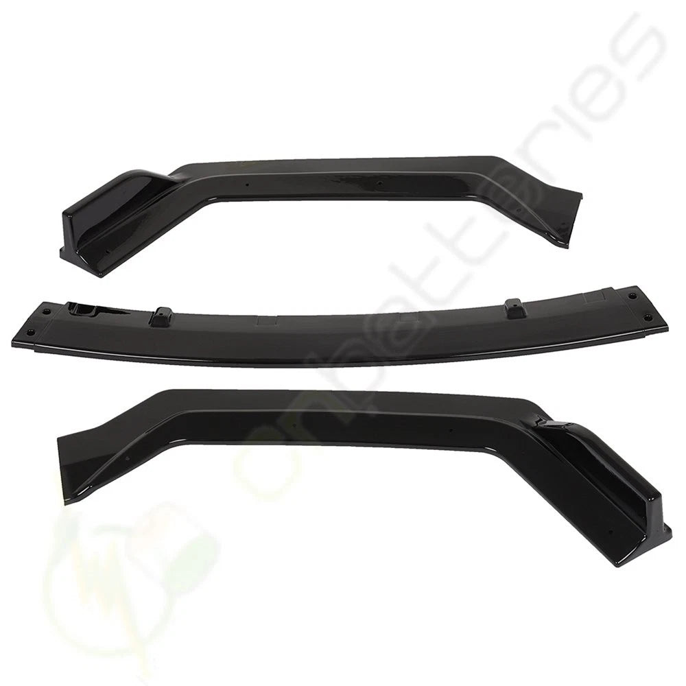 Front Bumper Lip Cover Trim for Infiniti Q50 Sport (2018–2020) - Painted Black
