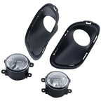 Set of 4 Front Fog Light Bumper Lamp Covers for Jeep Cherokee (2014–2018) 68203221AA