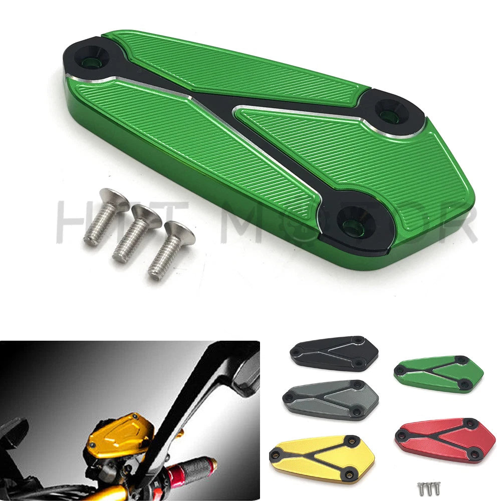 CNC Front Brake Fluid Reservoir Cover Cap for Kawasaki Z1000/Z750R/GTR1400 (2010–2018)
