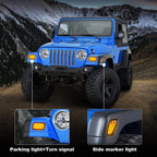 Dynamic LED Front Side Marker Bumper Light for Jeep Wrangler TJ (1997–2006)