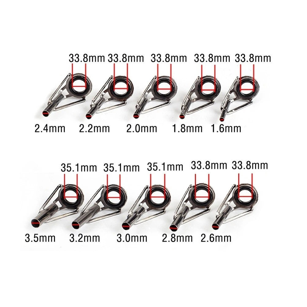 80PCS Fishing Rod Guide Rings Kit for Universal Rods (All Years)