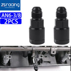 2Pcs AN6 LS1 Swap Fuel Rail Inlet Line Fitting Adaptor for LS1 LS6 (1997–2006)